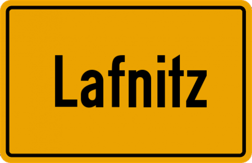 Ortsschild Lafnitz