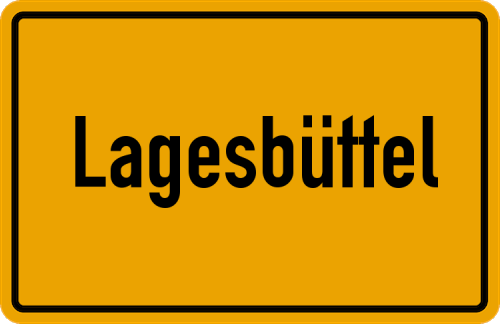 Ortsschild Lagesbüttel