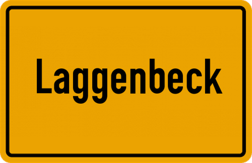 Ortsschild Laggenbeck
