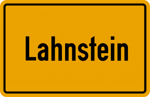 Ortsschild Lahnstein