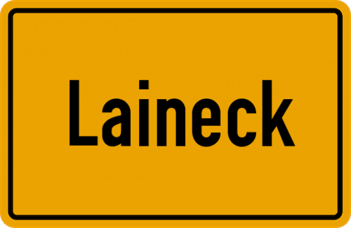 Ortsschild Laineck