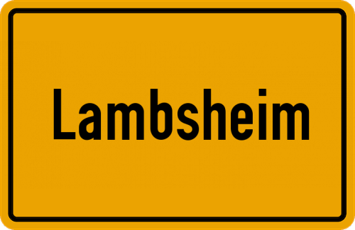 Ort Lambsheim zum kostenlosen Download