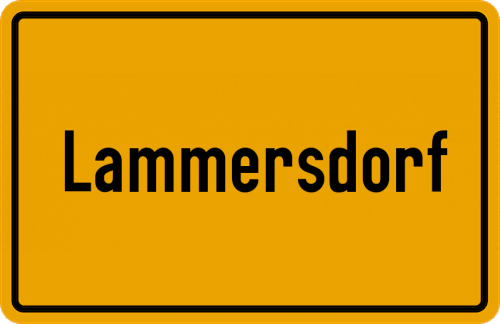 Ortsschild Lammersdorf