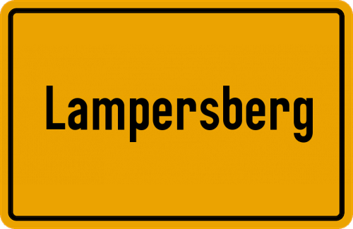 Ortsschild Lampersberg