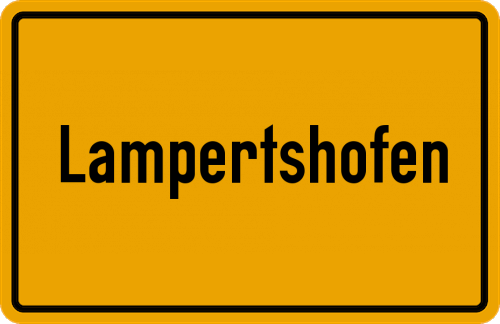 Ortsschild Lampertshofen