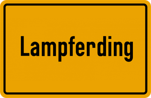 Ortsschild Lampferding