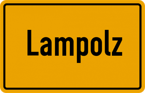 Ortsschild Lampolz