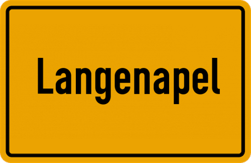Ortsschild Langenapel