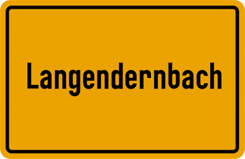 Ortsschild Langendernbach