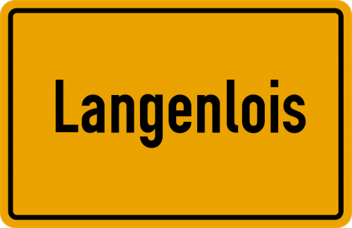 Ortsschild Langenlois