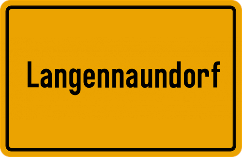 Ortsschild Langennaundorf