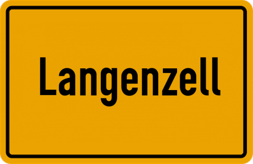 Ortsschild Langenzell