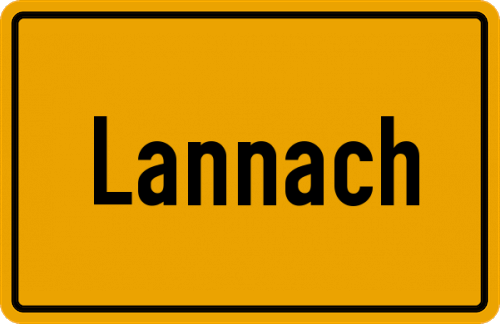 Ortsschild Lannach