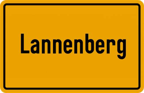 Ortsschild Lannenberg