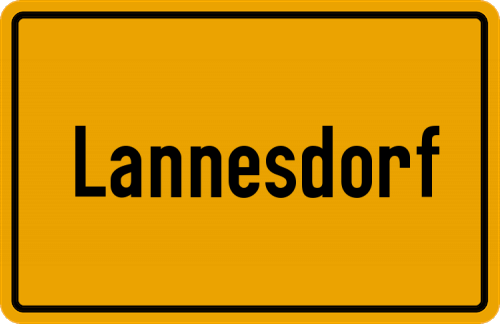 Ortsschild Lannesdorf
