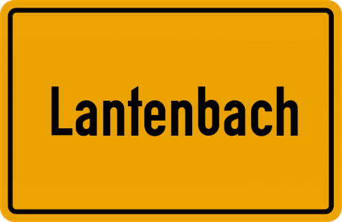 Ortsschild Lantenbach