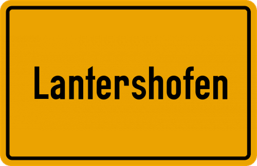Ortsschild Lantershofen