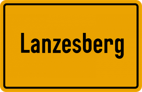 Ortsschild Lanzesberg