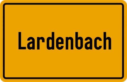 Ortsschild Lardenbach