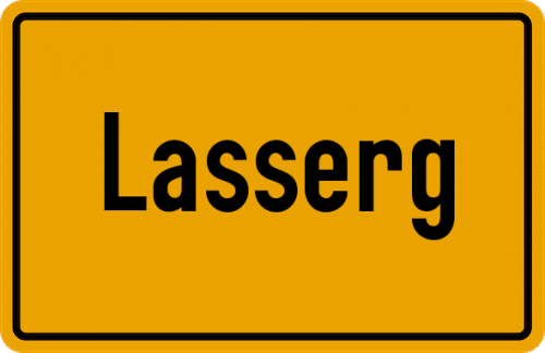 Ortsschild Lasserg