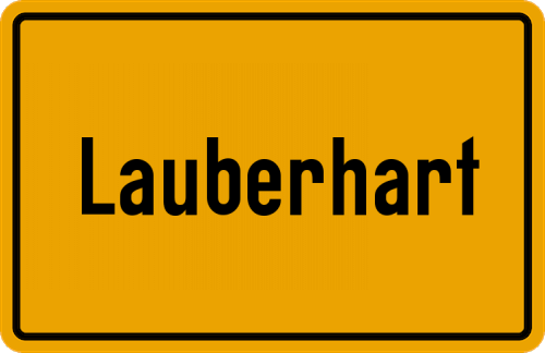 Ortsschild Lauberhart