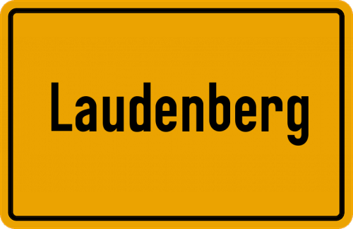 Ortsschild Laudenberg