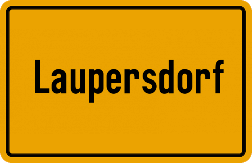 Ortsschild Laupersdorf