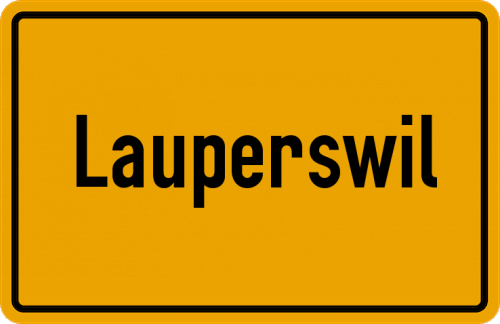 Ortsschild Lauperswil