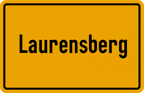 Ortsschild Laurensberg, Kreis Aachen
