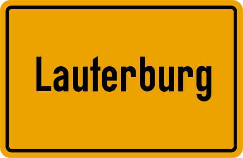 Ortsschild Lauterburg