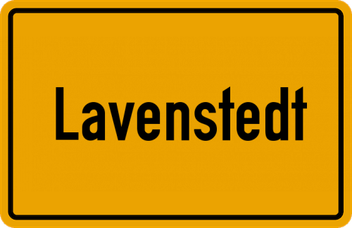 Ortsschild Lavenstedt