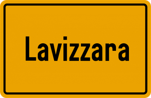 Ortsschild Lavizzara