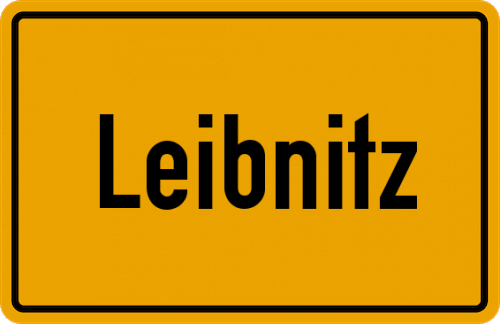 Ortsschild Leibnitz