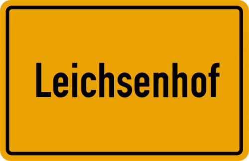 Ortsschild Leichsenhof