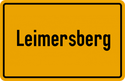 Ortsschild Leimersberg