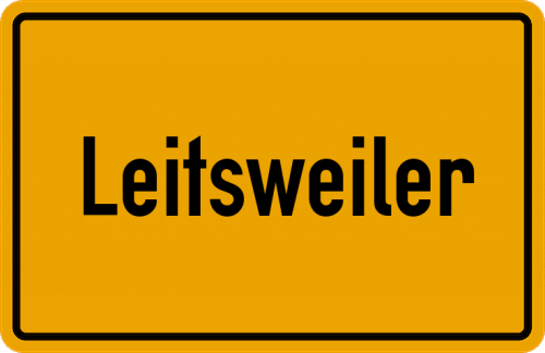 Ortsschild Leitsweiler