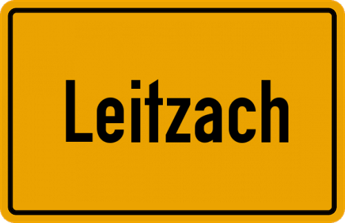 Ortsschild Leitzach