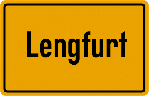 Ortsschild Lengfurt