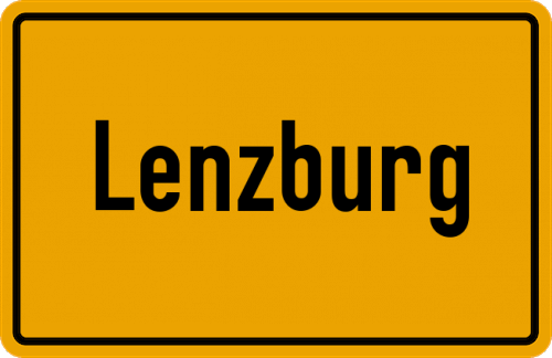 Ortsschild Lenzburg