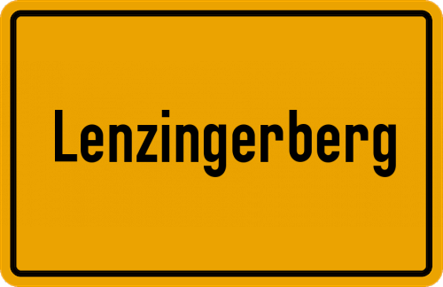 Ortsschild Lenzingerberg