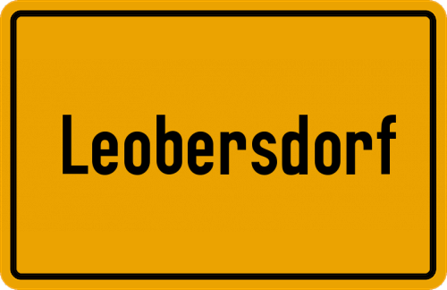 Ortsschild Leobersdorf