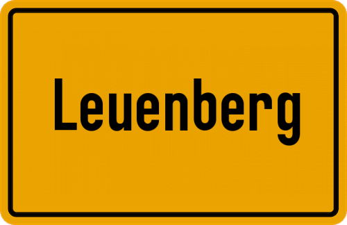 Ortsschild Leuenberg