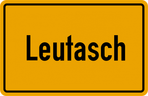 Ortsschild Leutasch