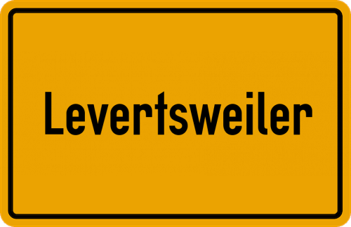 Ortsschild Levertsweiler