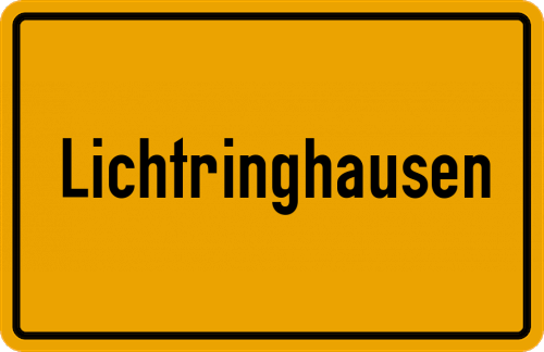 Ortsschild Lichtringhausen