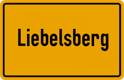 Ortsschild Liebelsberg
