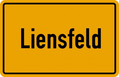 Ortsschild Liensfeld