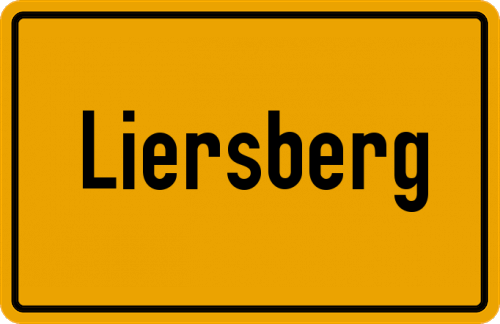 Ortsschild Liersberg