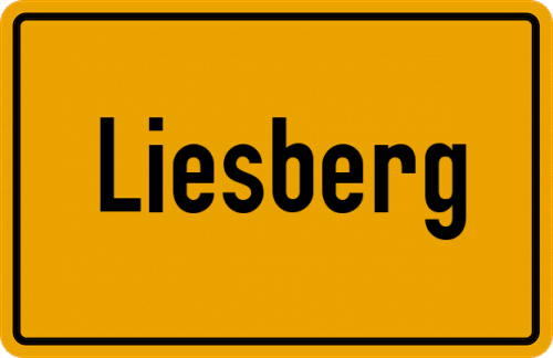 Ortsschild Liesberg