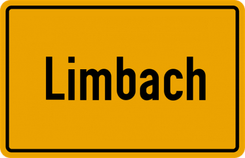 Ortsschild Limbach, Oberfranken